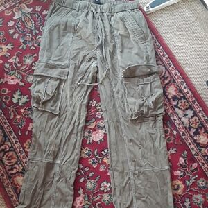 Womens Cargo Pants - Olive By Charlotte Russe SZ M